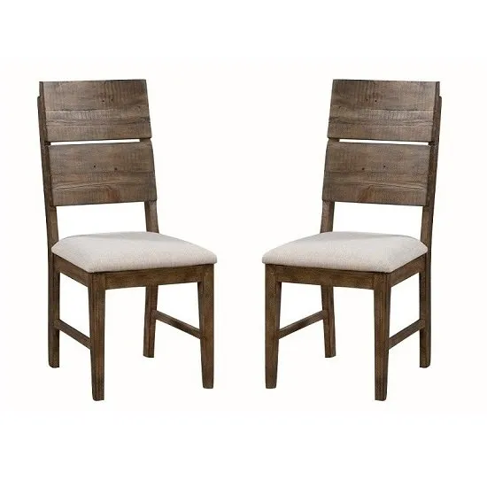 Sevilla Wooden Dining Chair In Dark Pine In A Pair
