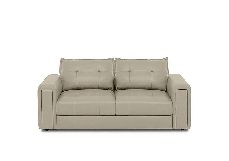 Goliath 2 Seater Leather Sofa - Oyster
