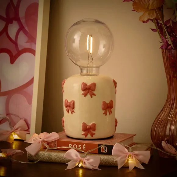 Bow Exposed LED Bulb Table Lamp 2