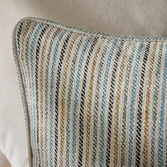 Walker Tonal Stripe Square Cushion 2