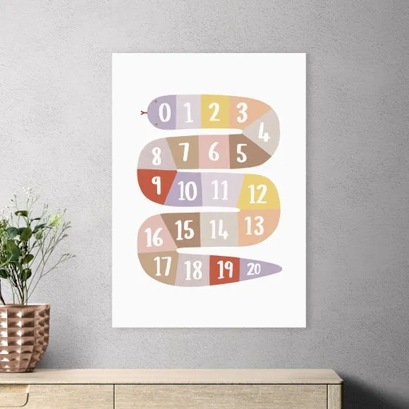 East End Prints Number Snake by Kid of the Village 1