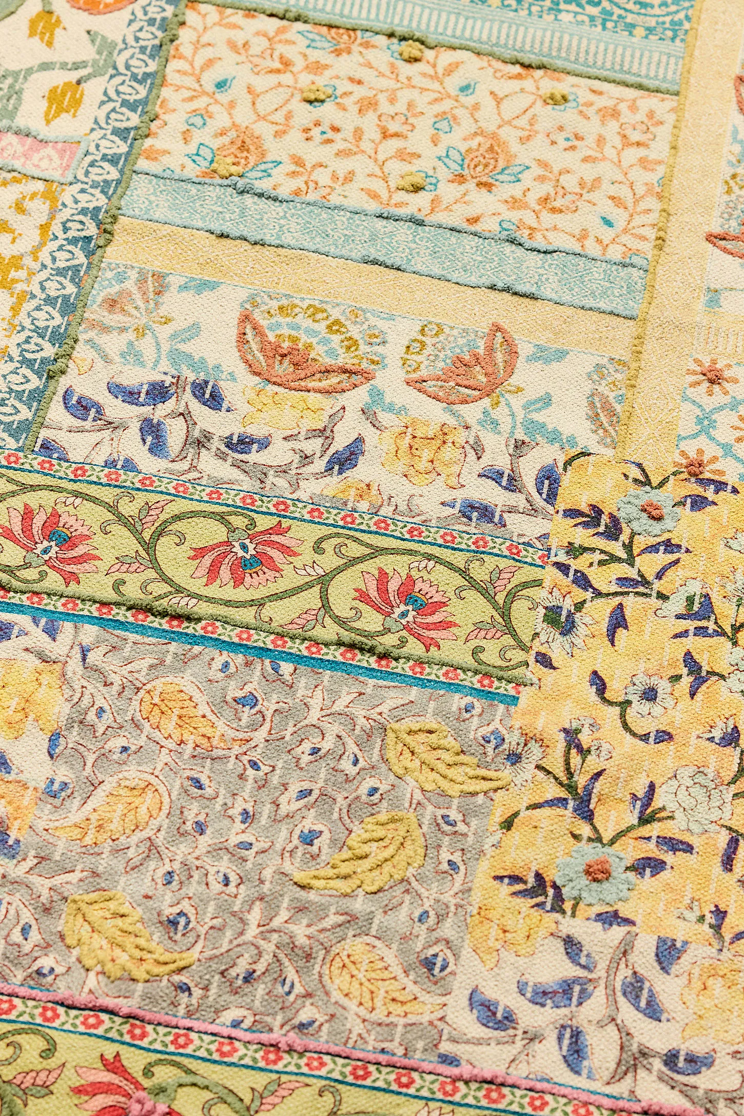 Yellow Patchwork 4x6 Rug - Yellow 2