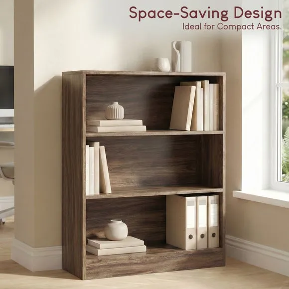 Cambridge 3 Tier Low Bookcase 4