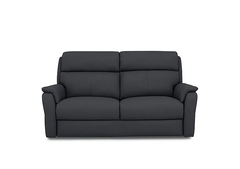 Vito Leather 2 Seater Sofa - Torello Blu