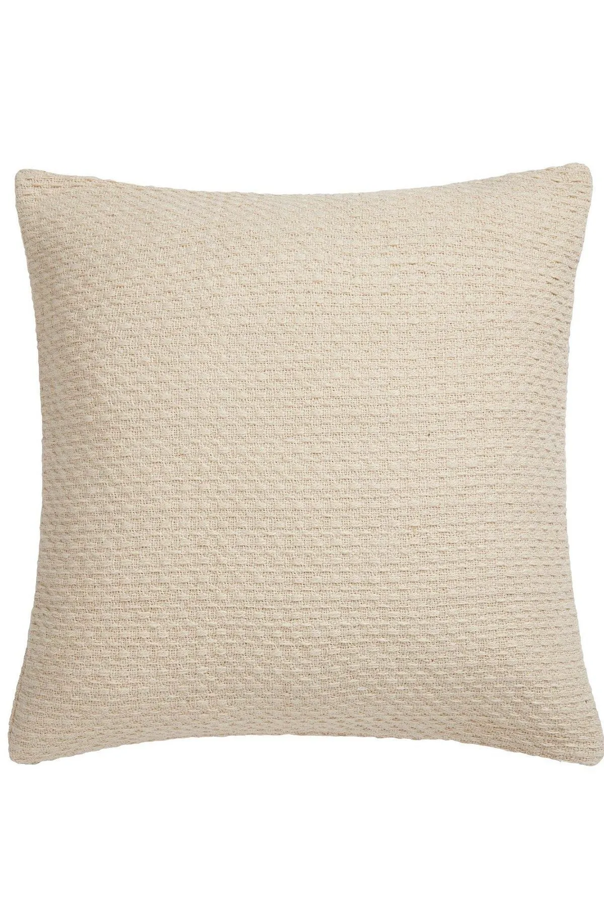 Drift Home 'Hayden' Filled 100% Cotton Basket Weave Cushion in Cream
