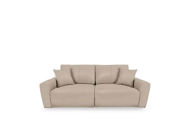 Gemini NC Leather 2 Seater Power Glider Sofa - NC Pebble