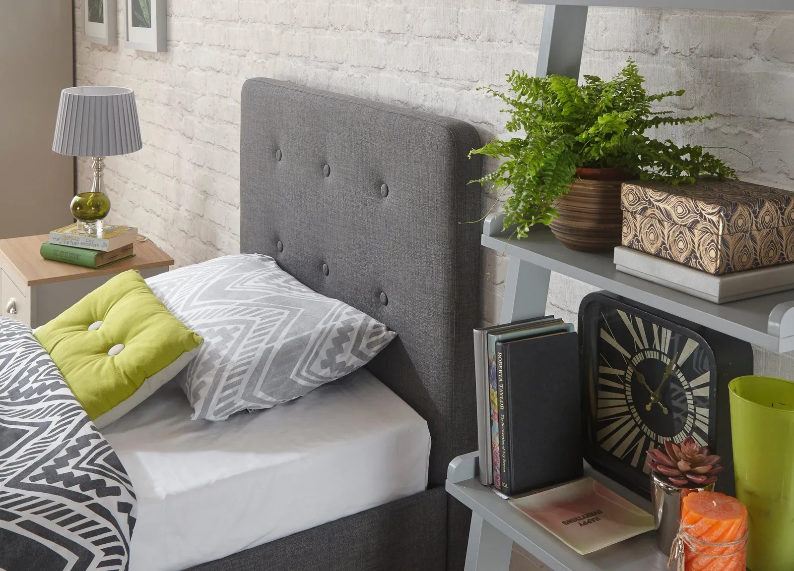 GFW Ashbourne Bed in Grey 4