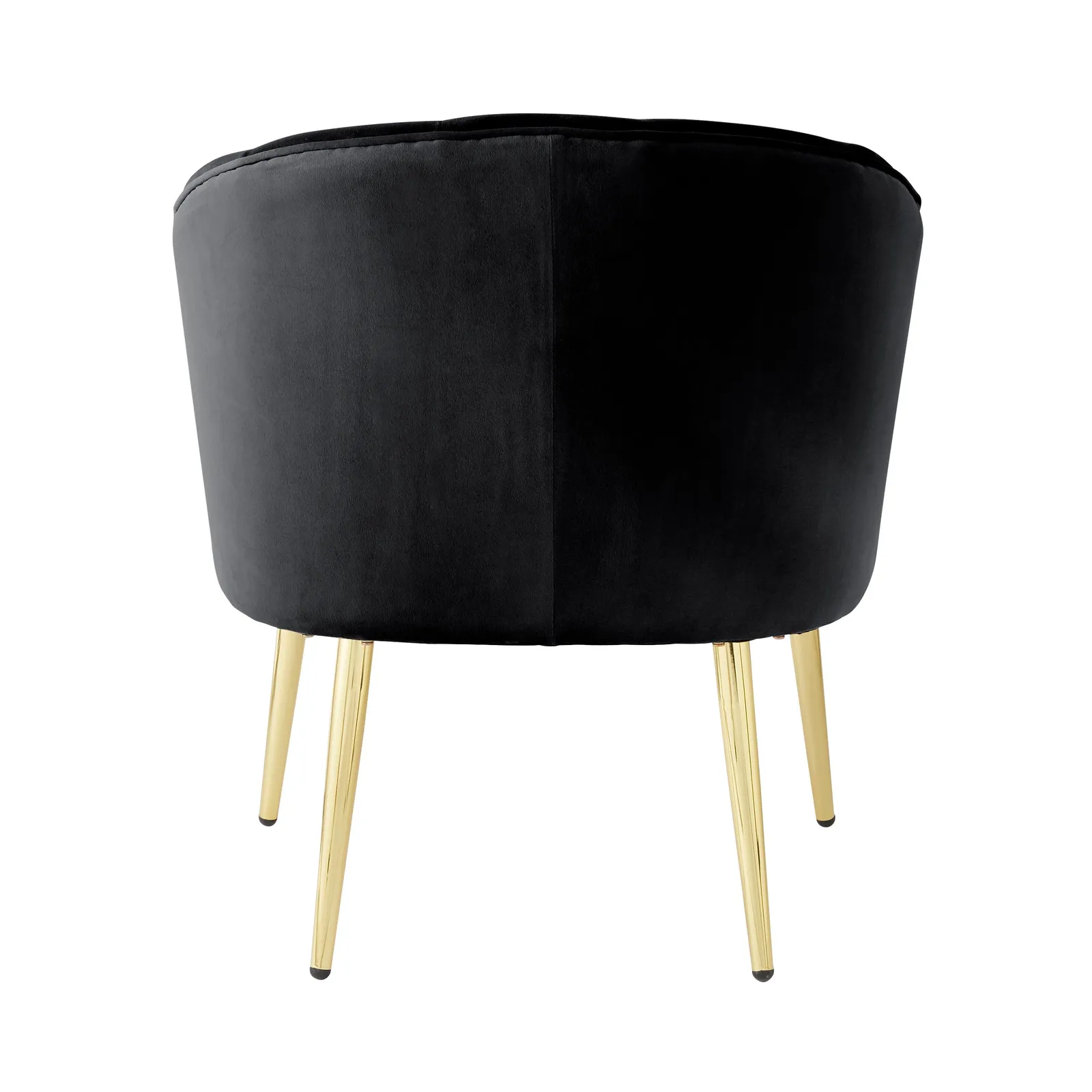 GFW Pettine Velvet Accent Chair in Black 5