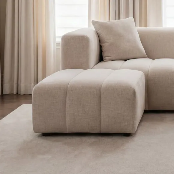 Penninsula Chenille Pouffe