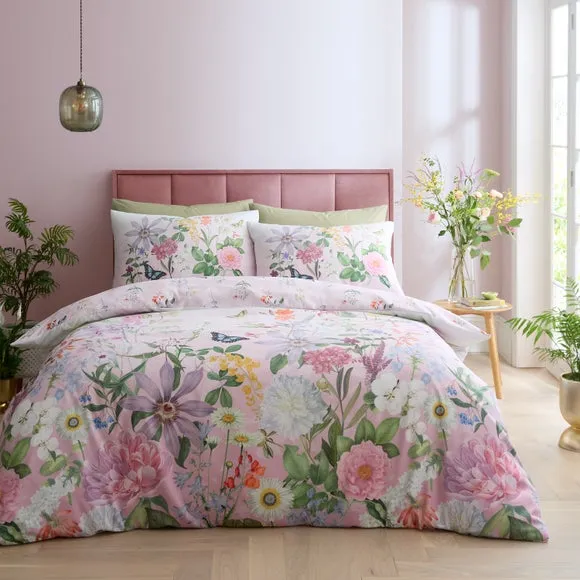 RHS x Catherine Lansfield Enchanted Butterfly Garden Duvet Cover & Pillowcase Set 1
