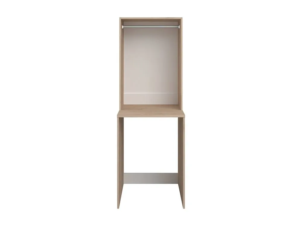 Vente-unique Washing Machine Unit With Hanging Rail - Light Natural - W65 X H184 Cm in Light Oak 5