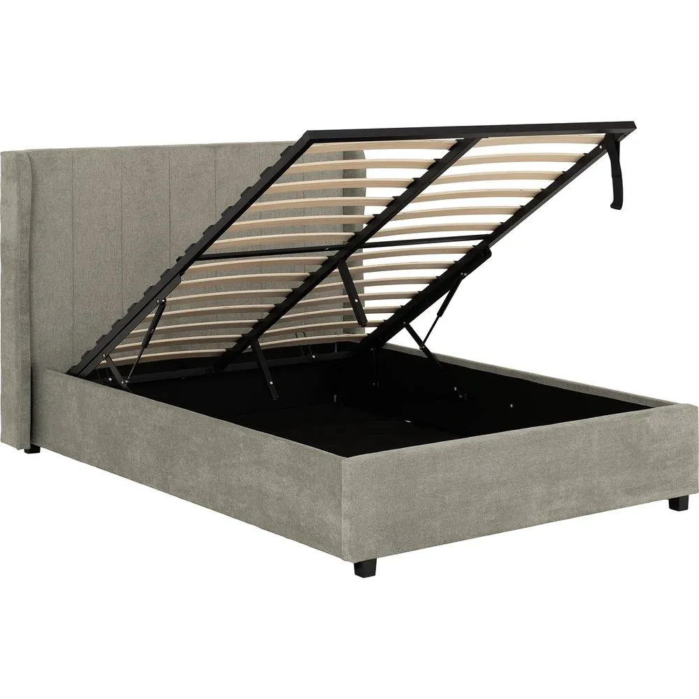 Seconique Amelia Plus 4'6" Double Storage Bed in Dark Grey 6