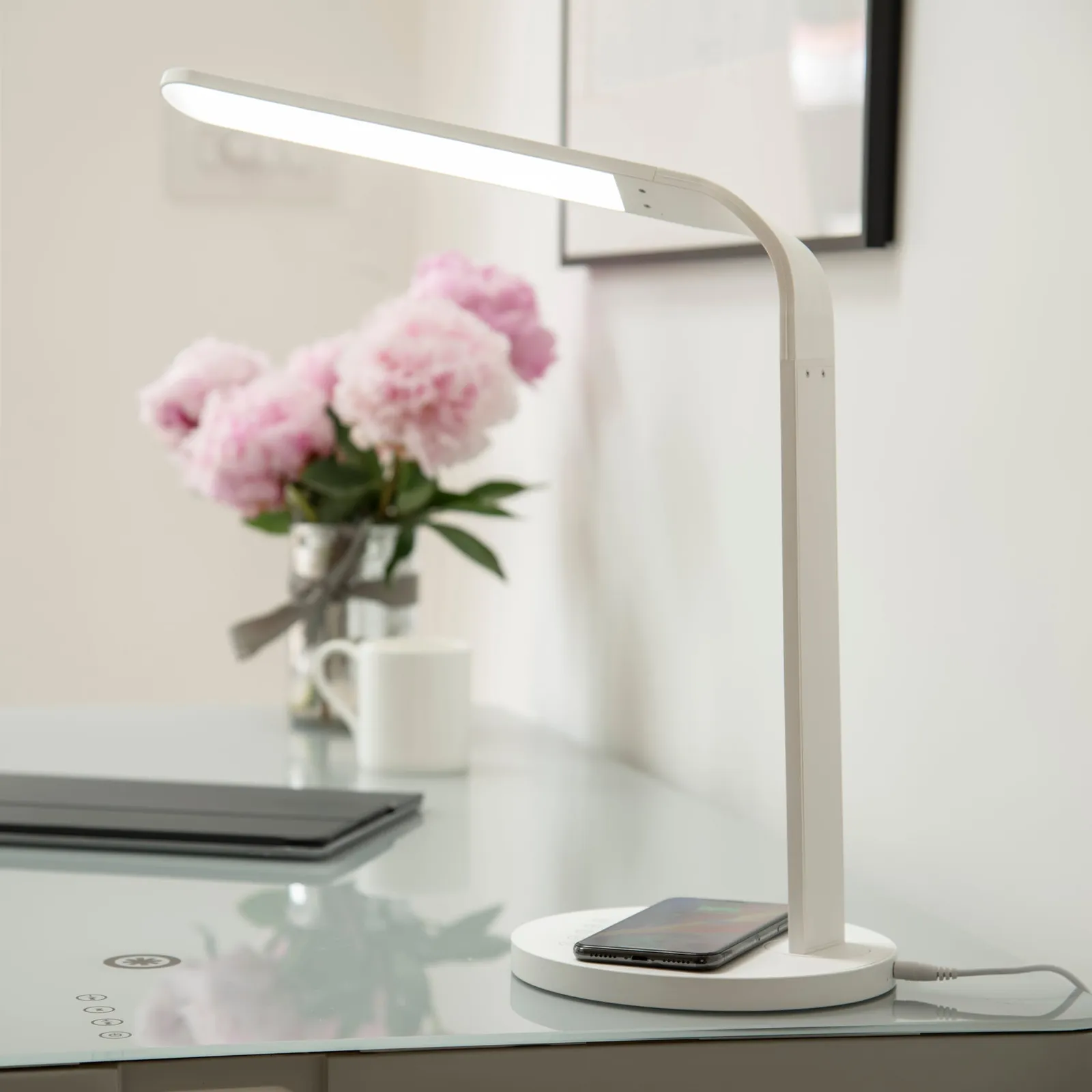 Koble Arc Phone Charging Lamp White