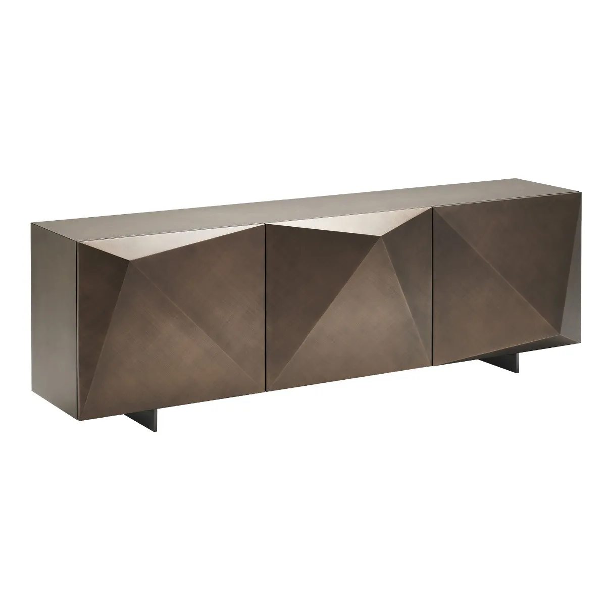 Cattelan Kayak 3 Door Sideboard, Brushed Bronze