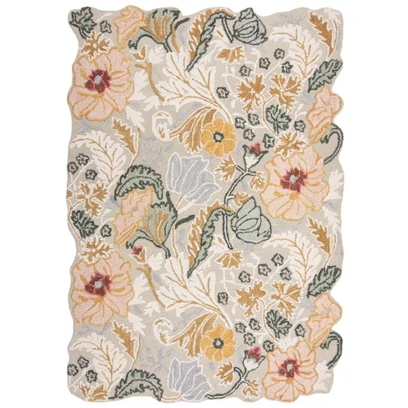 Daphne Floral Shaped Wool Rug 5
