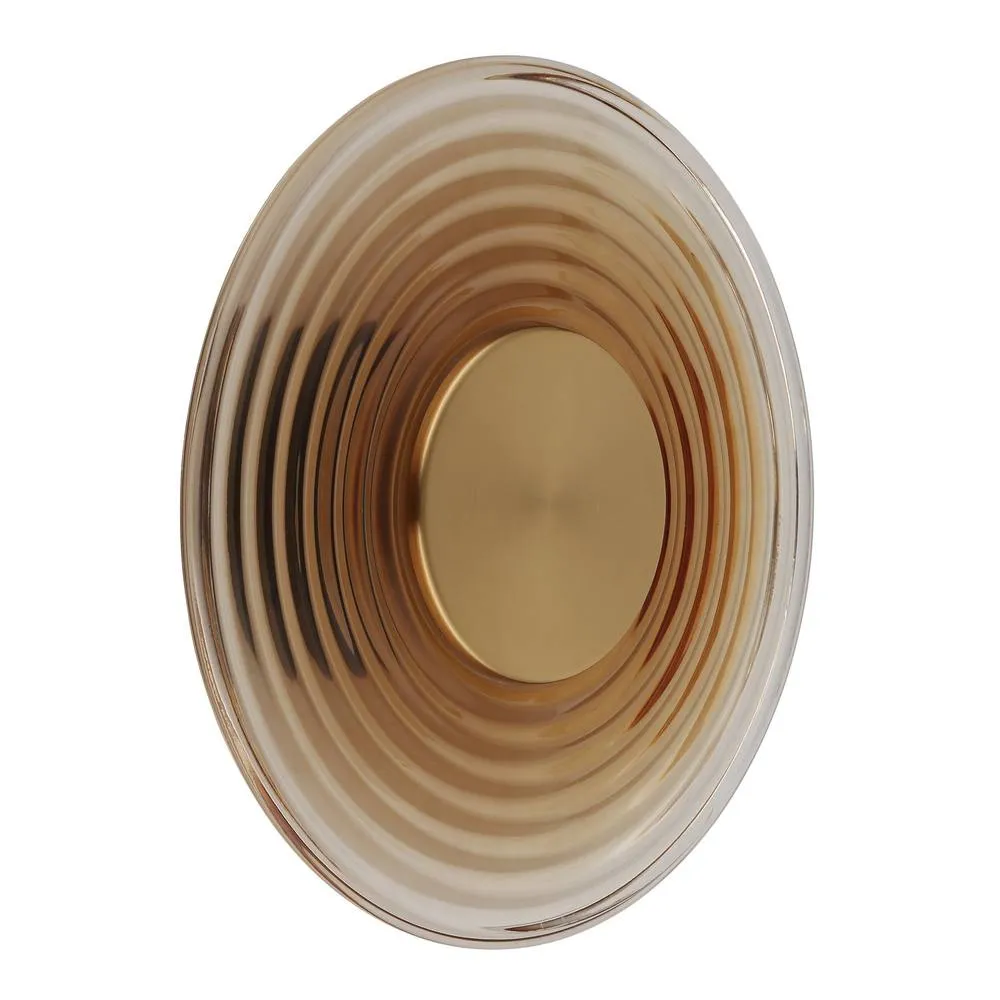Netlighting Janell Integrated Led Wall Lamp Matt Brass Colour 3000K in Gold 2