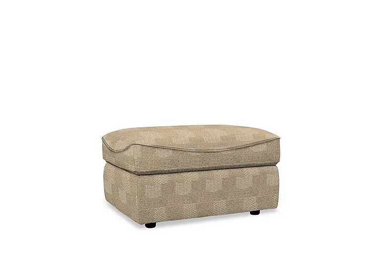 Amesbury Fabric Storage Footstool - Faro Sand