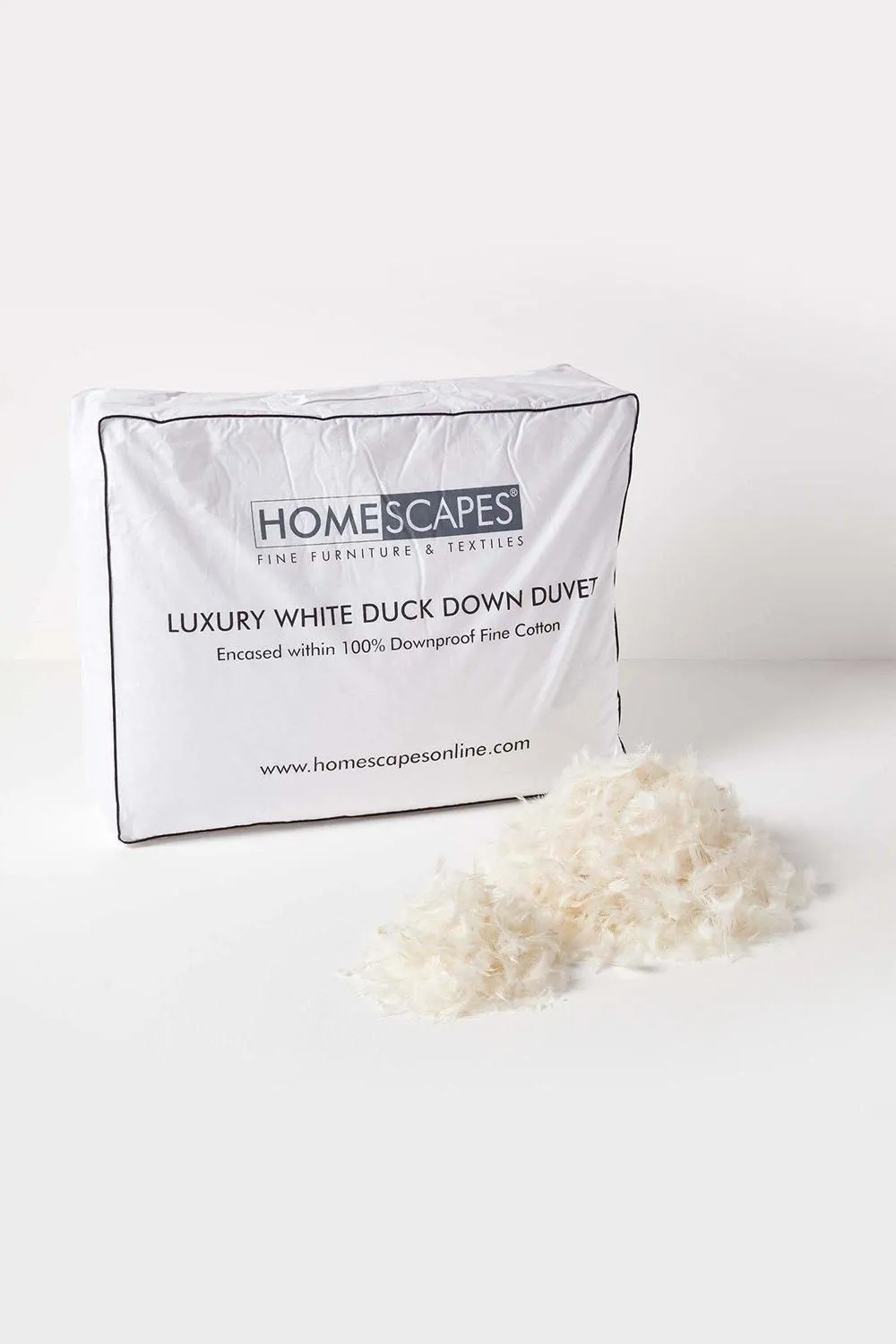 Homescapes Luxury White Duck Down 10.5 Tog Autumn Duvet 4