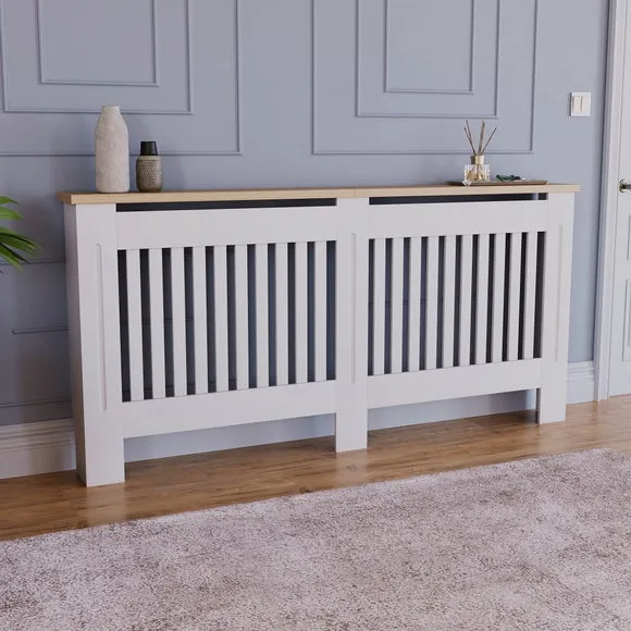 Return - Vida Designs Arlington Radiator Cover, X Large White