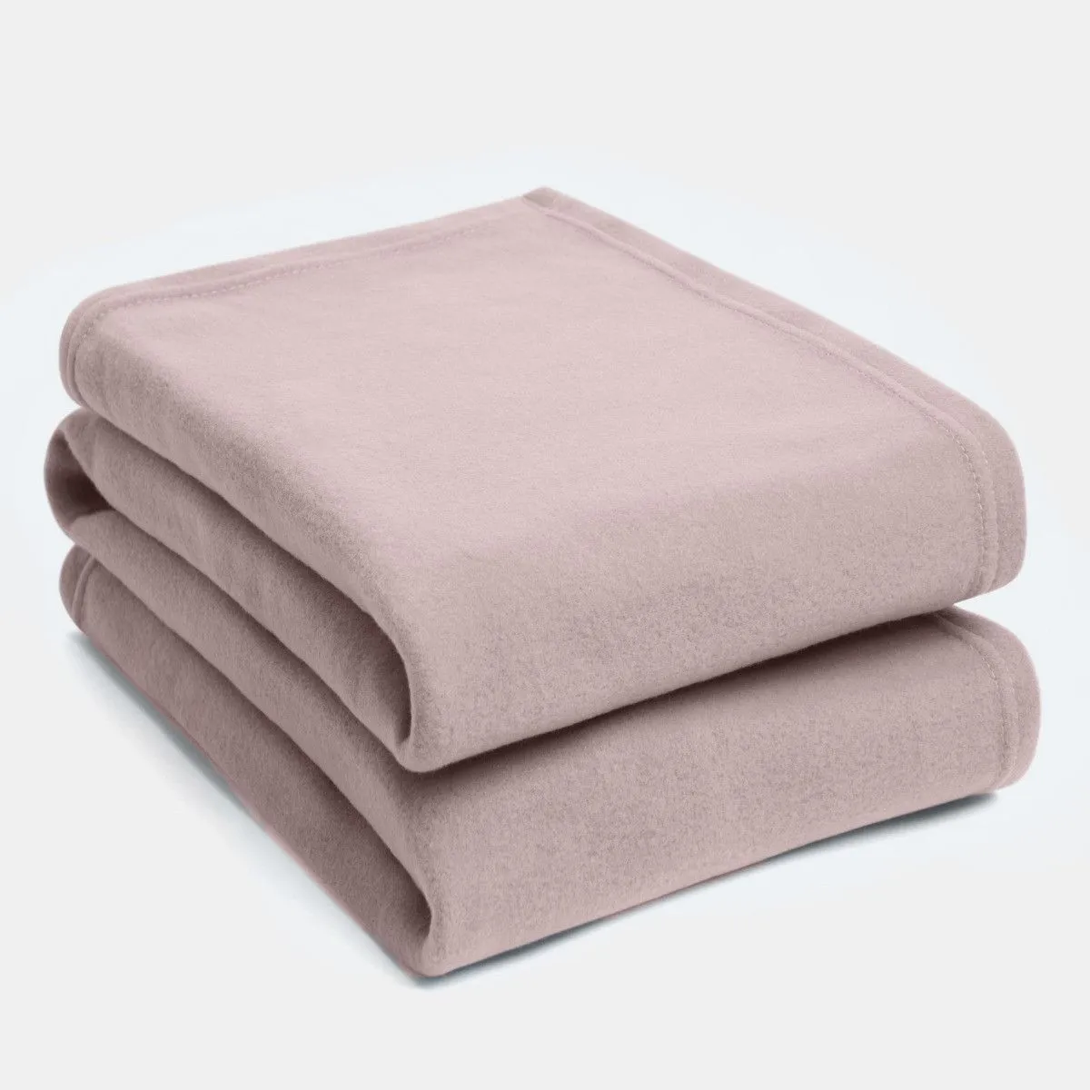 OHS Warm Printed Soft Sofa Bed Travel Fleece Throw Blanket in Baby Pink