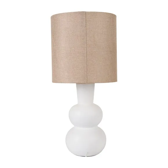Aaliyah Curved Bottle Ceramic Table Lamp 3
