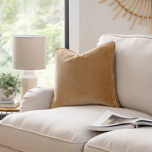 Clara Cotton Velvet Square Cushion 1