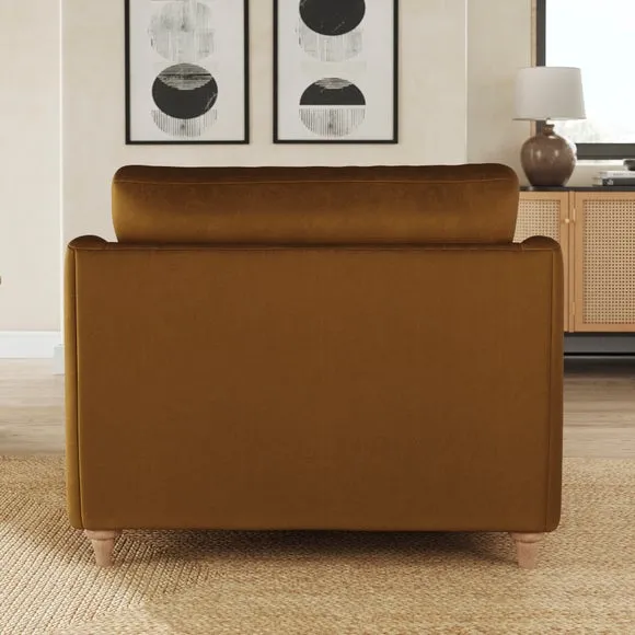 Hattie Matte Plush Velvet Snuggle Sofa 3