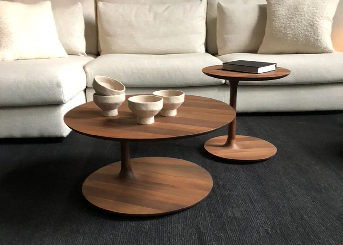 Artisan Bloop Side Table European Walnut 45cm 3