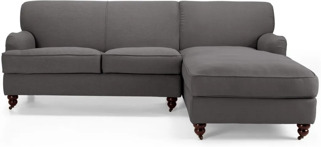 Orson Right Hand Facing Chaise End Corner Sofa, Graphite Grey