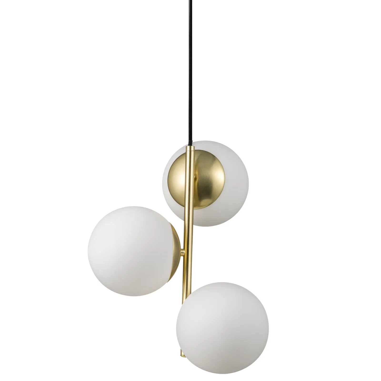 Nordlux Lilly Pendant Light Brass Metal Dining Room E14 Mains in Gold 3