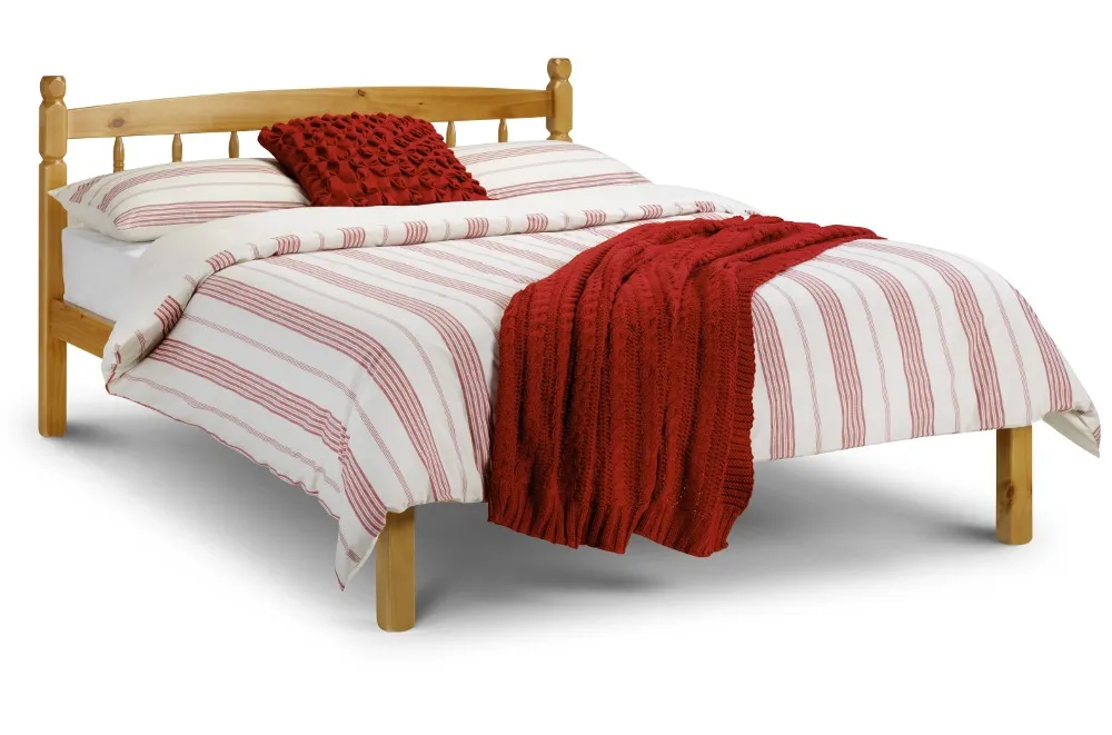 Solid Pine Wooden Bed Frame 4ft Small Double Pickwick Antique