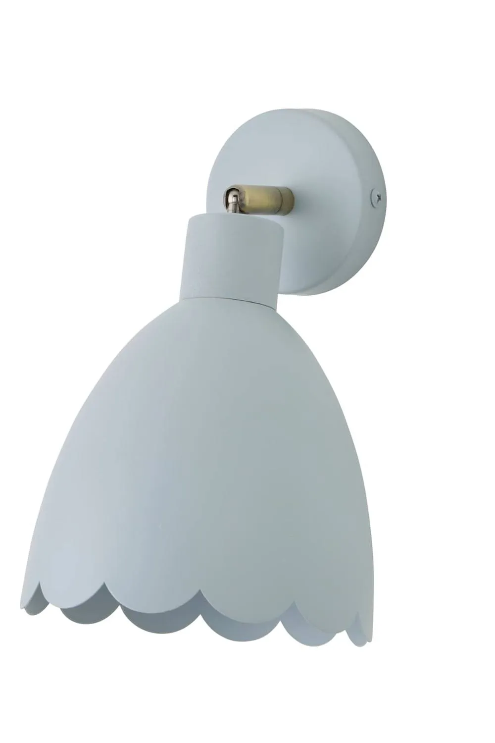 ValueLights Millie Flower Style Scallop Adjustable Wall Light with Bulb in Baby Blue 6