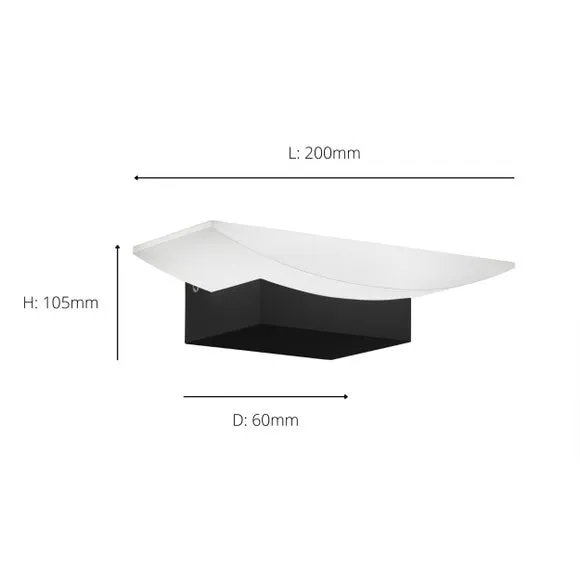EGLO Metrass LED Uplighter Wall Light 4