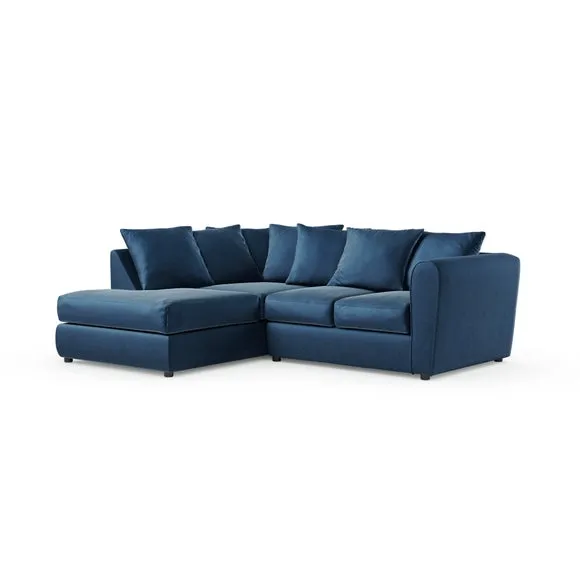 Blake Curved Arm Opulent Velvet Corner Chaise Sofa 6