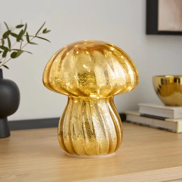 Mini Mushroom Glass LED Table Lamp 1