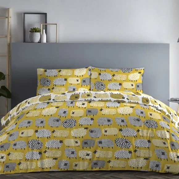 Fusion Dotty Sheep Duvet Cover & Pillowcase Set 1