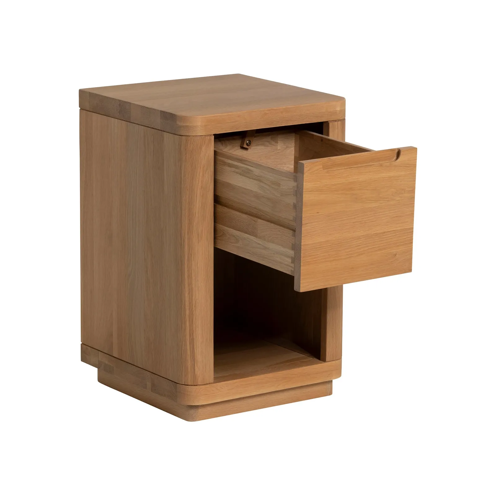Olav 1 Drawer Bedside 40X40X62Cm Table, Neutral Oak | Barker & Stonehouse 6