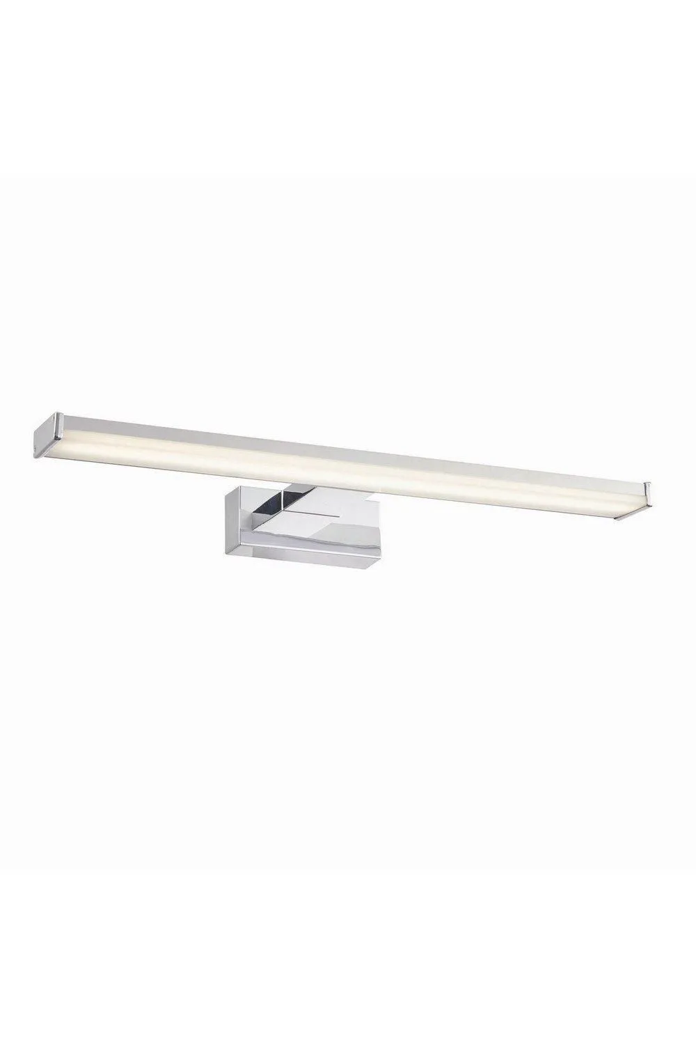 Netlighting Axis LED 1 Light Bathroom Wall Frosted Polypropylene Chrome Abs Plastic IP44 in Grey