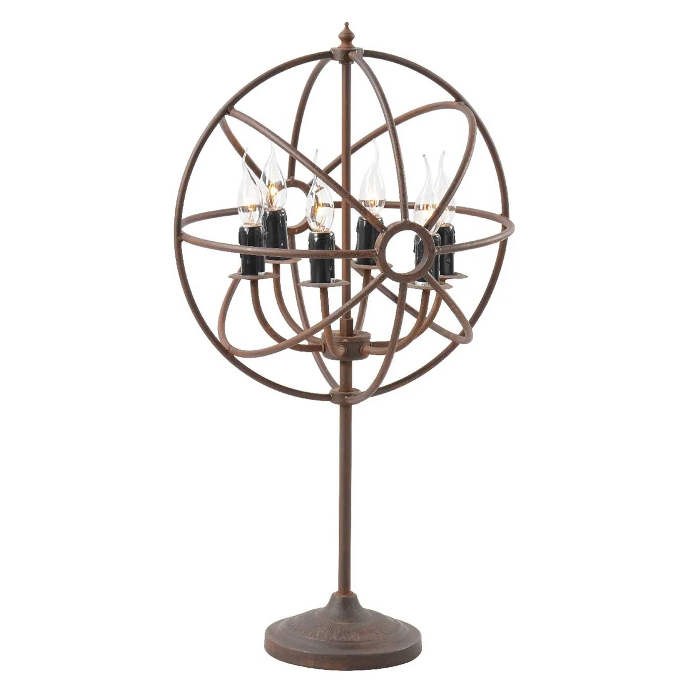 Timothy Oulton Gyro Table Lamp, Antique Rust