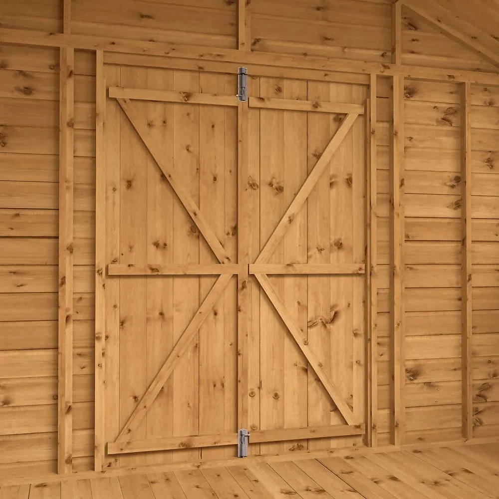 Mercia 10 x 10 Ft Premium Shiplap Apex Workshop - L308.2 x W322.7 x H252.4 cm in Brown 5
