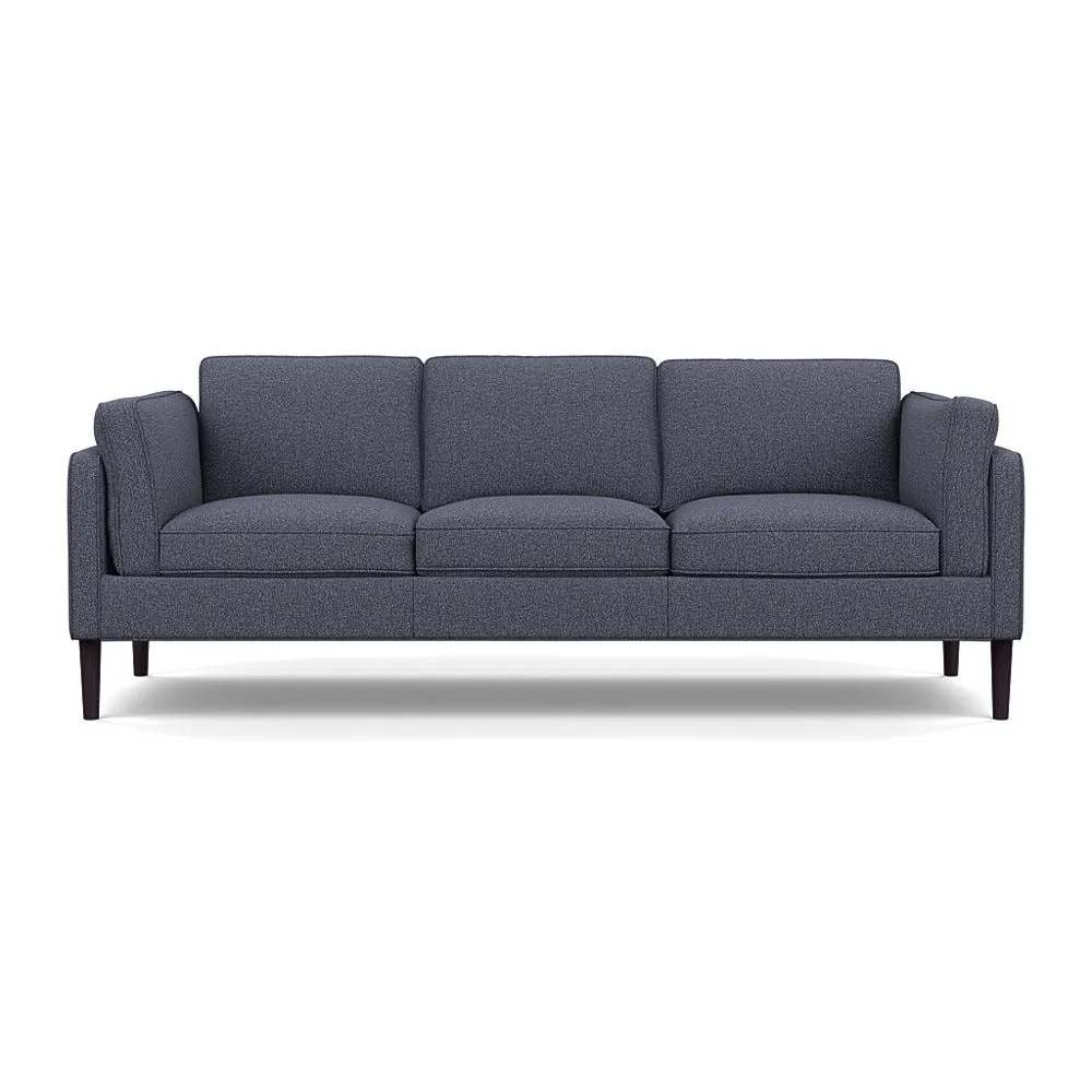 Heal's Sonno 4 Seater Loop Boucle Navy Wenge Black Feet 1