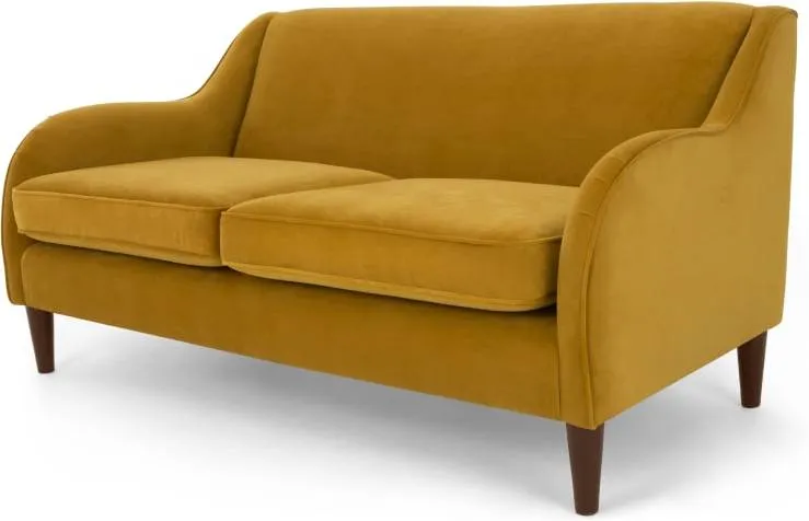 Helena 3 Seater Sofa, Plush Turmeric Velvet