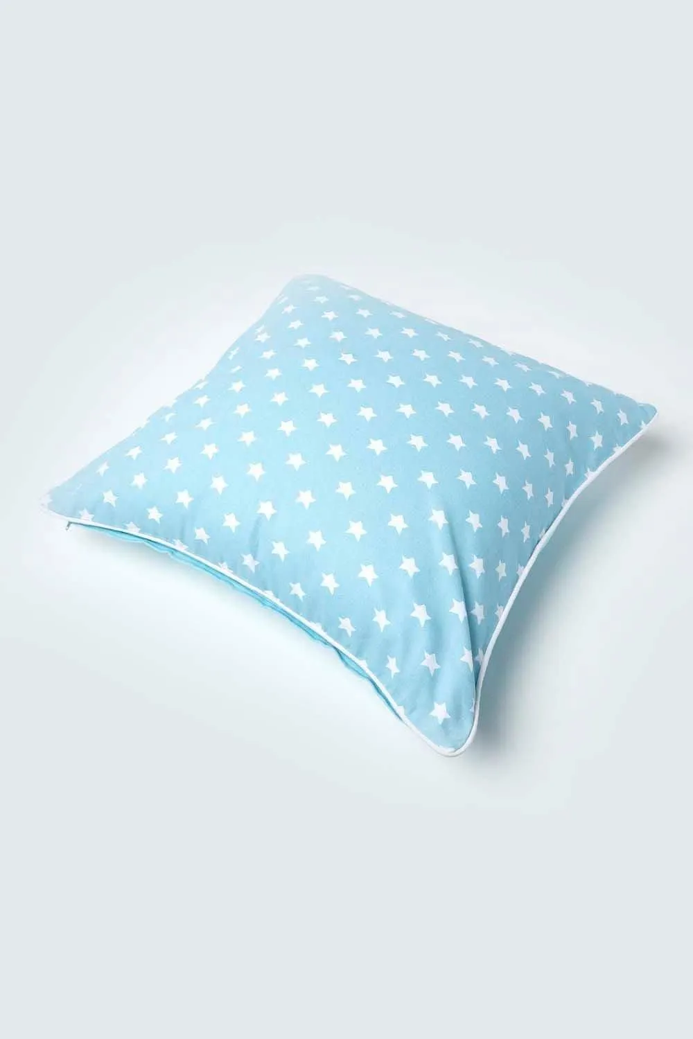 Homescapes Cotton Stars Cushion Cover in Blue 4