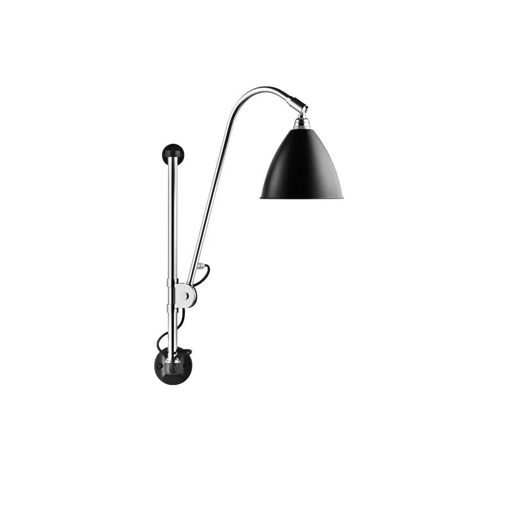 Gubi Bestlite BL5 Wall Lamp Chrome Base Black Shade 2