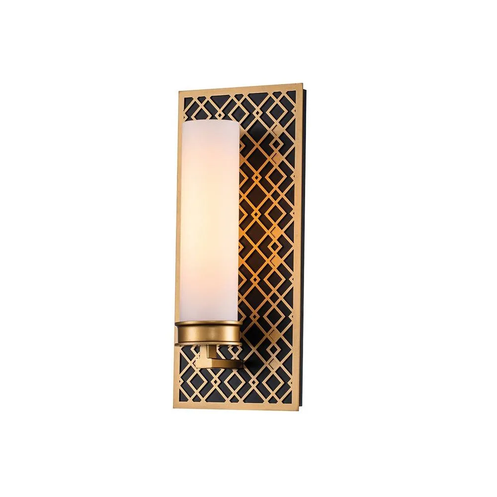 Netlighting Ziggy Bathroom Wall Lamp Lacquered Gold IP44