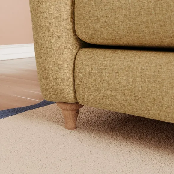Hattie Slub Faux Linen 3 Seater Sofa 5