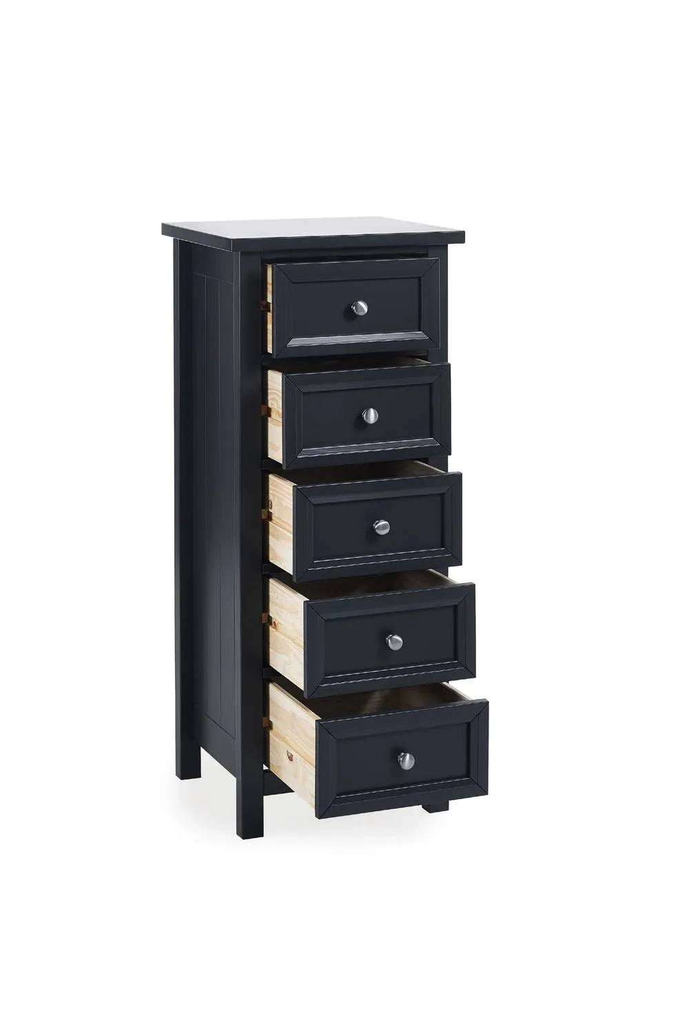Julian Bowen Maine 5 Drawer Tall Chest in Black 5