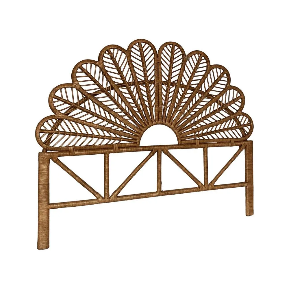 sweeek Dark rattan headboard in Dark Brown 2