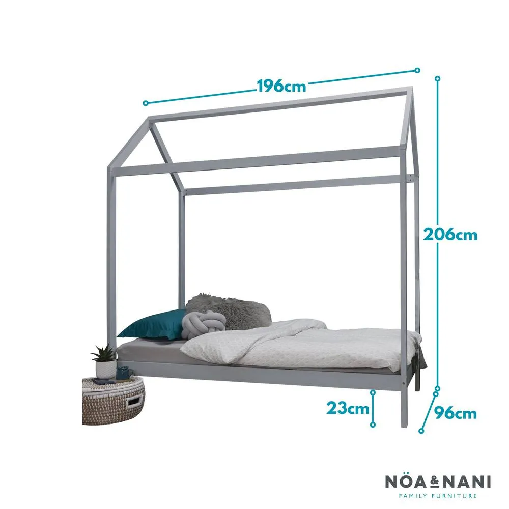 Nöa and Nani Jansen Scandinavian Single Bed Frame in Silk Grey 5