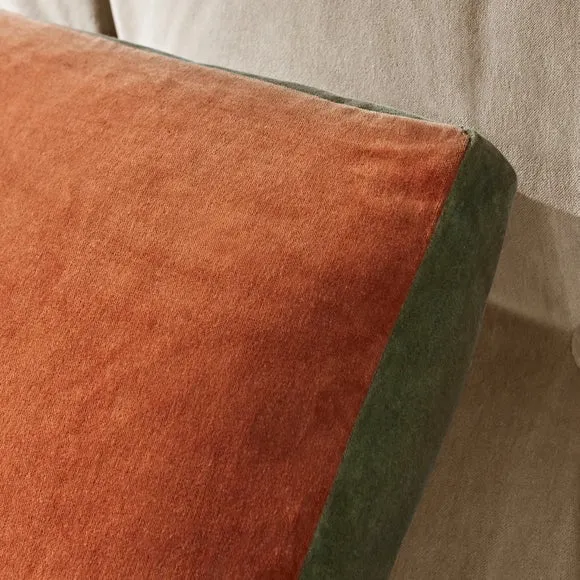 Box Edge Cotton Velvet Cushion 2